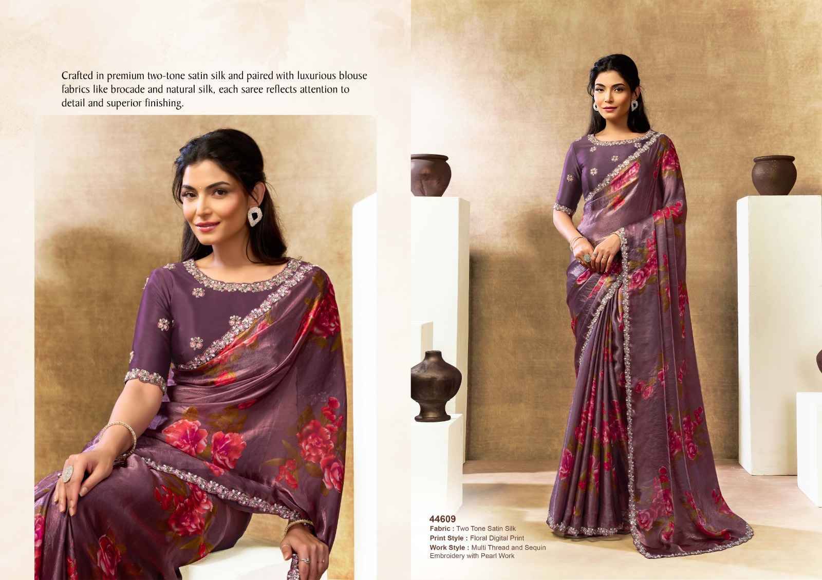 NORITA 44600 OASIS By MAHOTSAV 44601 To 44616 Series Indian Traditional Wear Collection Beautiful Stylish Fancy Colorful Party Wear & Occasional Wear Pure Silk Sarees At Wholesale Price
